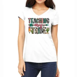 Teaching My Tribe Women's V-Neck T-Shirt