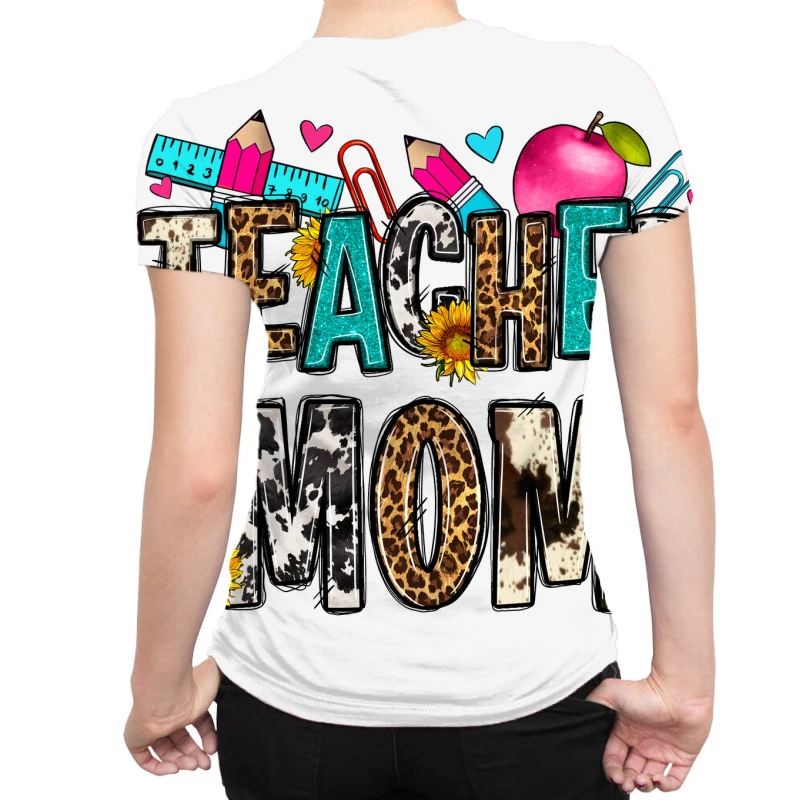 Teacher Mom All Over Women's T-shirt 2 Teacher Mom All Over Women's T-shirt - Image 2