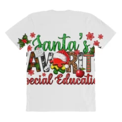 Santa's Favorite Special Education Christmas All Over Women's T-shirt -TeeMuse Store pmd.2527100680.108.25102134.s3.1 front customized1 f5f5f5 none x45y77 294 800x800 1