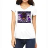 Afro Messy Bun Purple Gray CMA Life Women's V-Neck T-Shirt