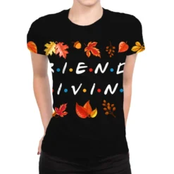 Friendsgiving Fall Autumn Friends All Over Women's T-shirt