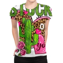 Stuck On You Cactus All Over Women's T-shirt