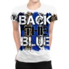 Back The Blue Brushstroke All Over Women's T-shirt
