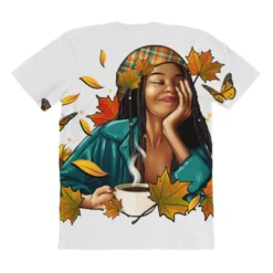 Fall Afro Woman With Coffee All Over Women's T-shirt 8 Fall Afro Woman With Coffee All Over Women's T-shirt -TeeMuse Store pmd.2527128913.108.25102588.s3.1 front customized1 f5f5f5 none x45y37.5 294 800x800 1