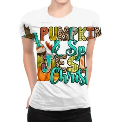Pumpkin Spice And Jesus Christ All Over Women's T-shirt