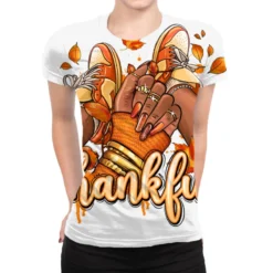 Thankful Black Girl Sneakers All Over Women's T-shirt