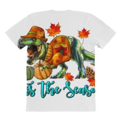T- Rex Tis The Season All Over Women's T-shirt -TeeMuse Store pmd.2527153120.108.25102917.s3.1 front customized1 f5f5f5 none x45y46 294 800x800 1