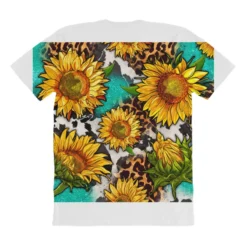 Leopard Cowhide Sunflower Glitter All Over Women's T-shirt -TeeMuse Store pmd.2527164740.108.25103067.s3.2 front customized1 f5f5f5 none x45y41.5 294 800x800 1