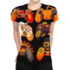 Thanksgiving Fall Gaming Controllers All Over Women's T-shirt